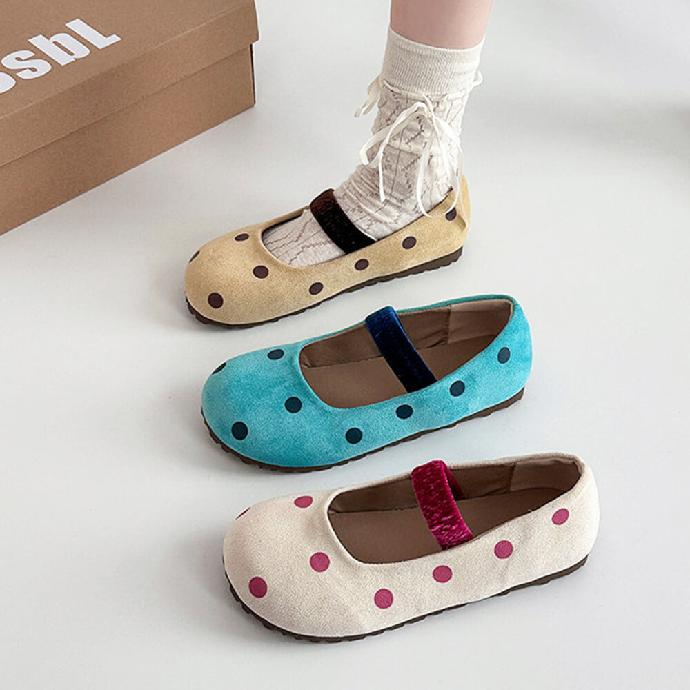 Polka Dot Ballet Sandals