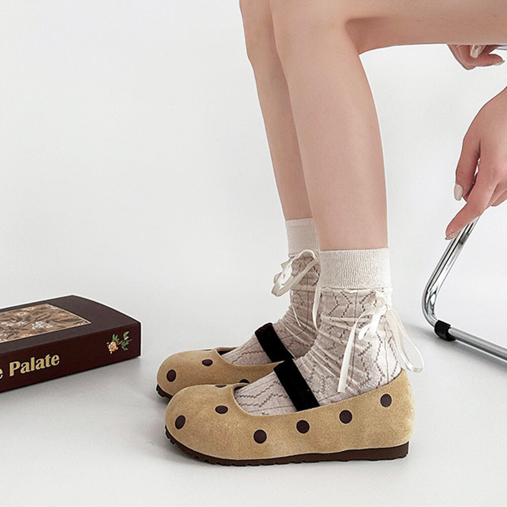 Polka Dot Ballet Sandals