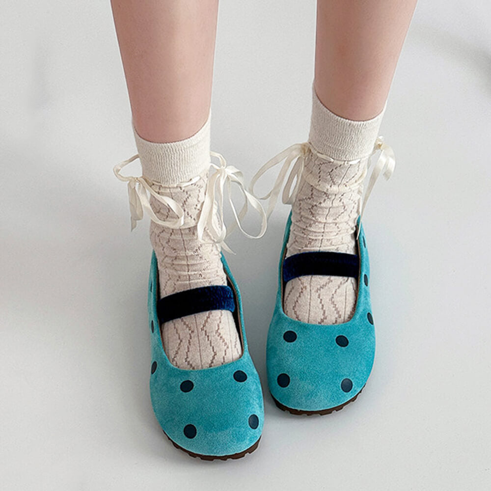 Polka Dot Ballet Sandals