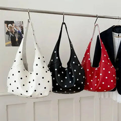 Polka Dot Hobo Bag