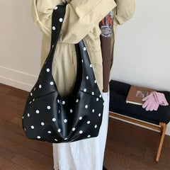 Polka Dot Hobo Bag