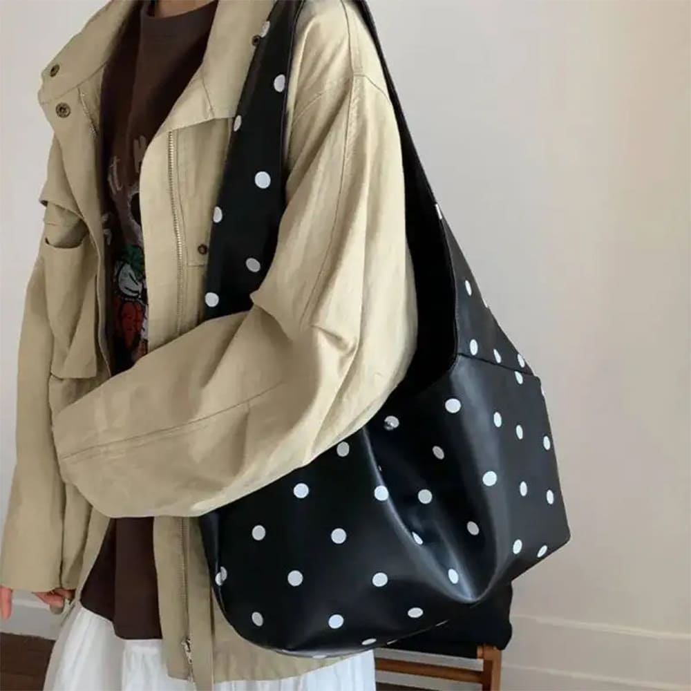 Polka Dot Hobo Bag