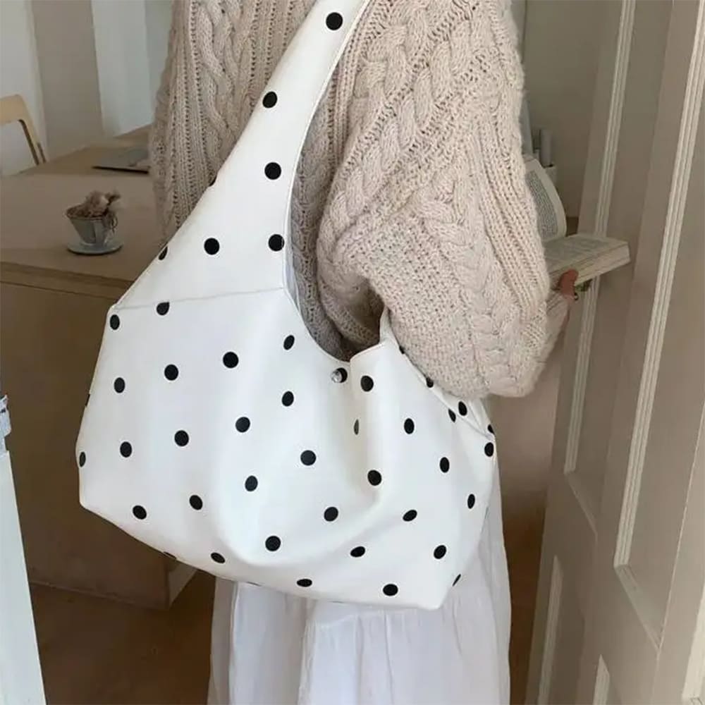 Polka Dot Hobo Bag