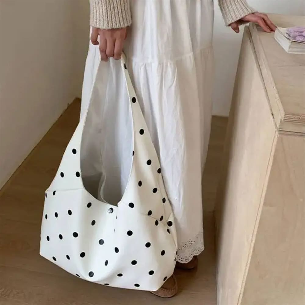 Polka Dot Hobo Bag