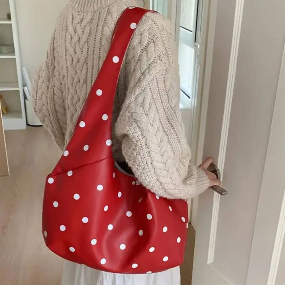 Polka Dot Hobo Bag