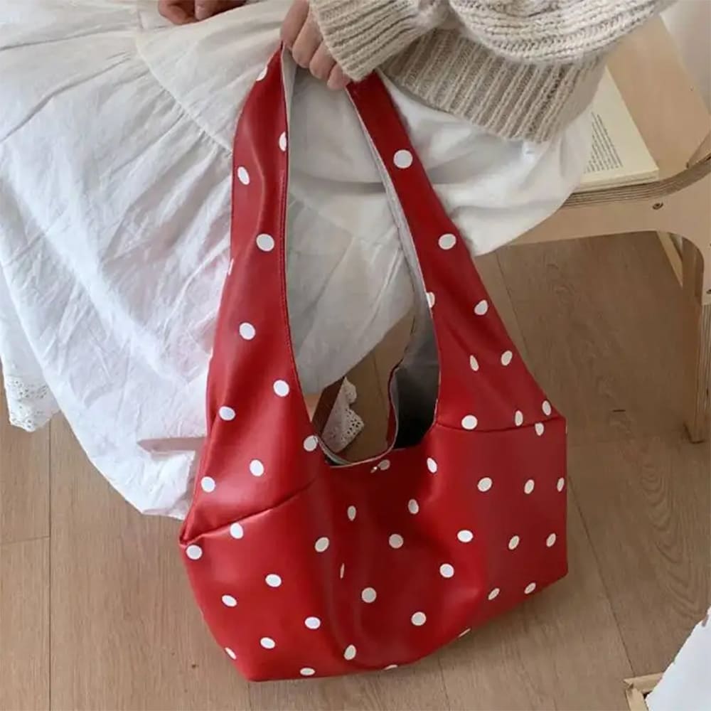 Polka Dot Hobo Bag