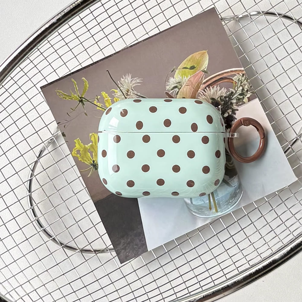 Polka Dot Pattern Airpods Case