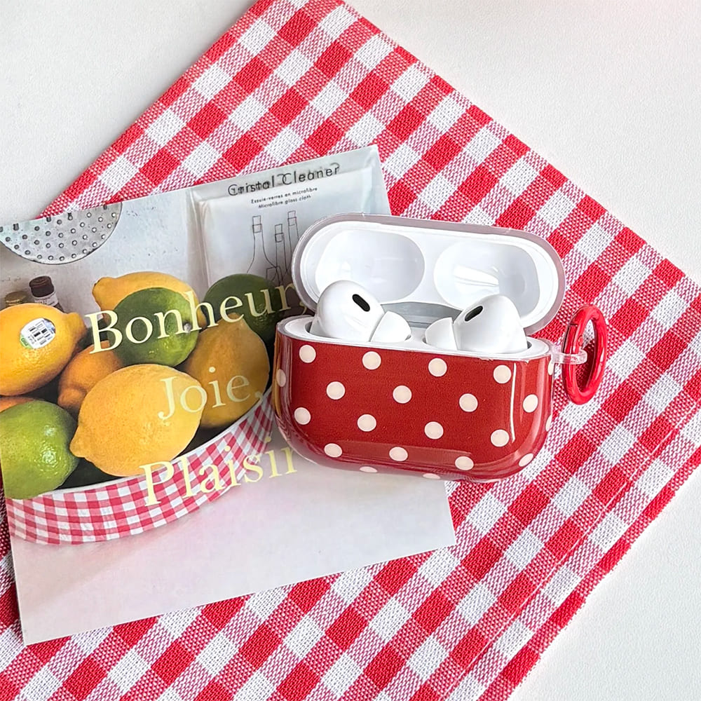 Polka Dot Pattern Airpods Case