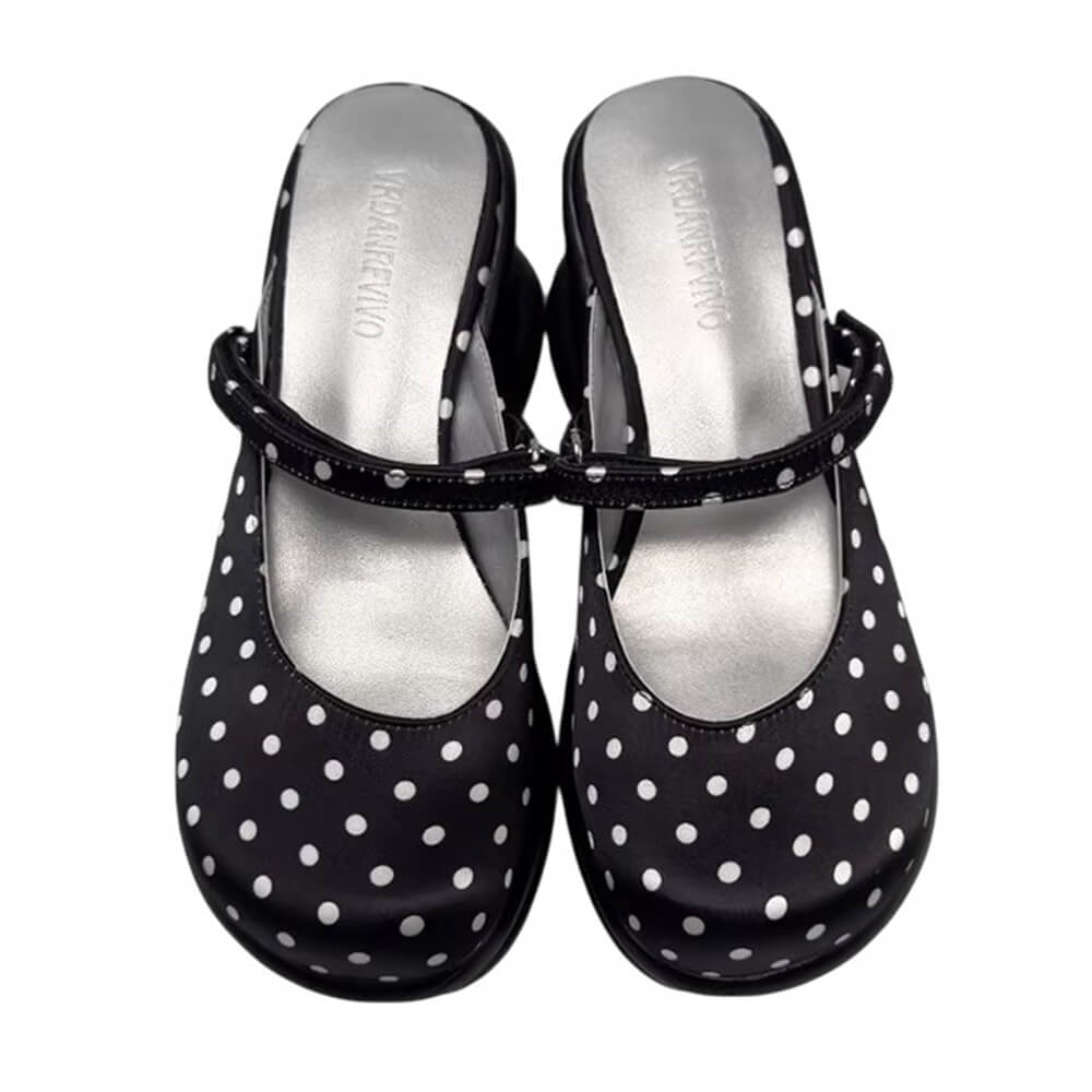 Trend Victim Polka Dot Platform Sandals