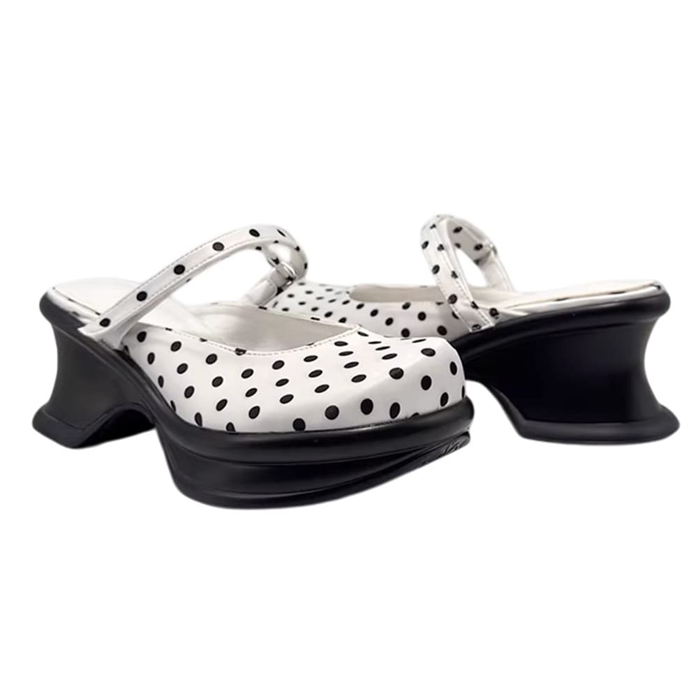 Trend Victim Polka Dot Platform Sandals
