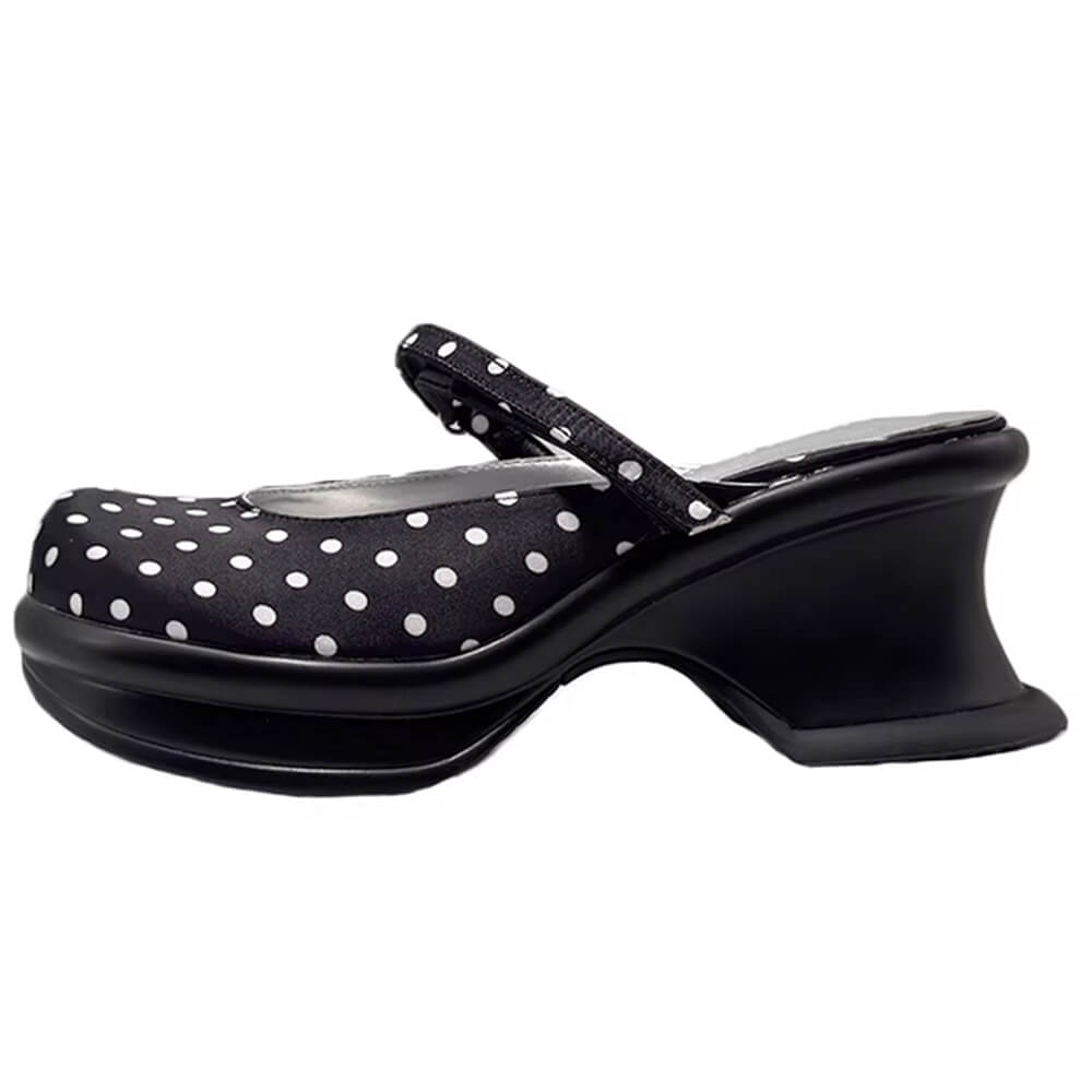 Trend Victim Polka Dot Platform Sandals