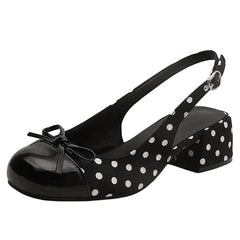 Princess Mood Polka Dot Slingback Sandals