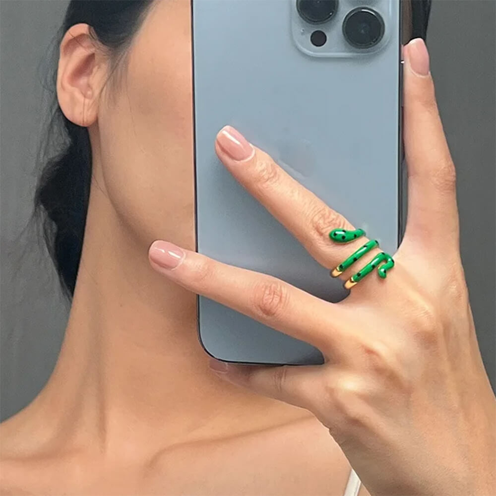 Polka Dot Snake Ring