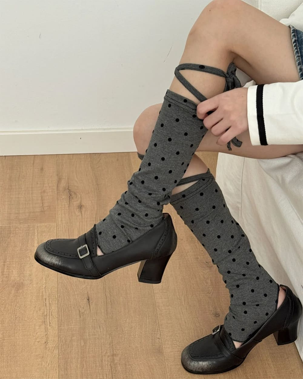 Polka Dot Stirrup Ballet Socks