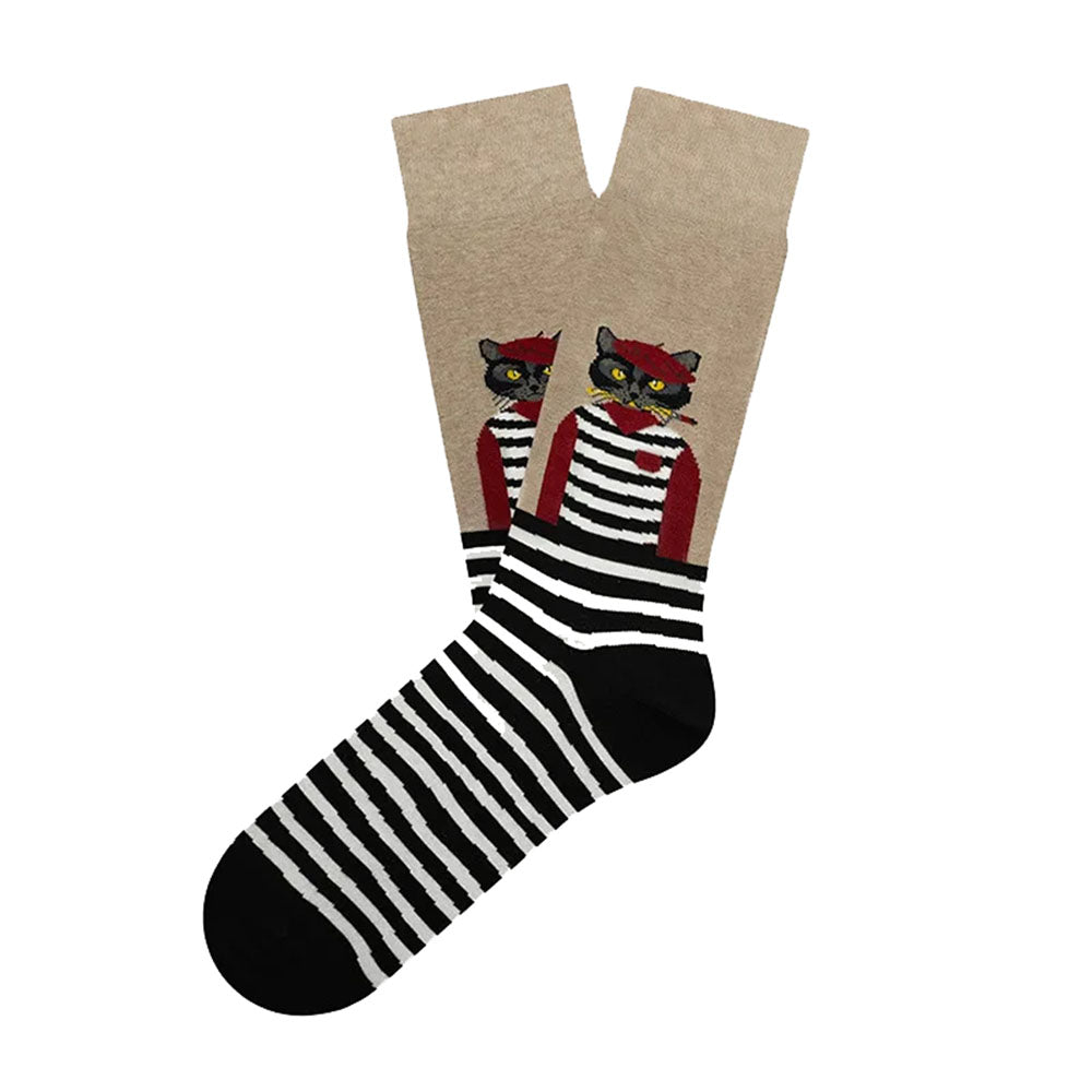 Preppy Cat Aesthetic Socks