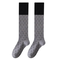 Preppy Polka Dot Knee High Socks