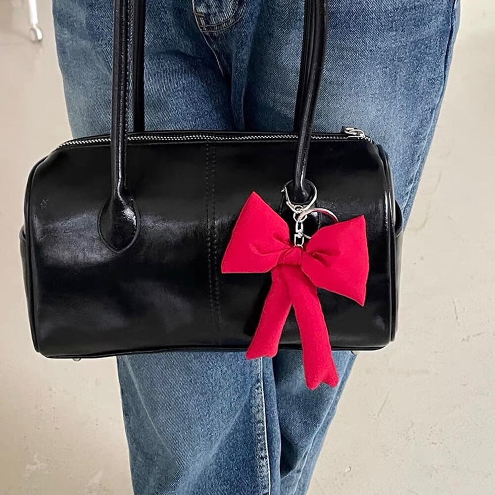 Puffy Bow Keychain