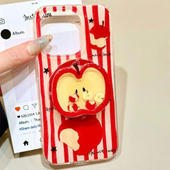 Red Apple Core Phone Holder