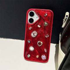 Red Gemstones iPhone Case