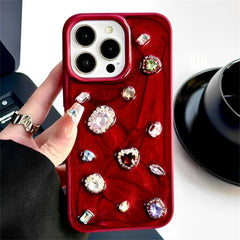 Red Gemstones iPhone Case