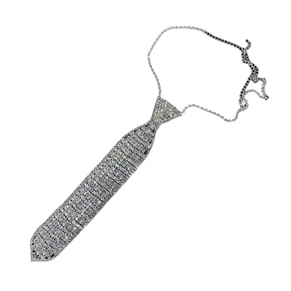 Rhinestone Neck Tie