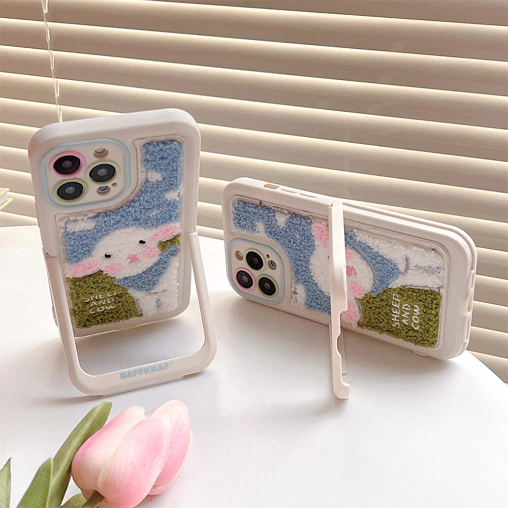 Sheep Embroidered iPhone Case