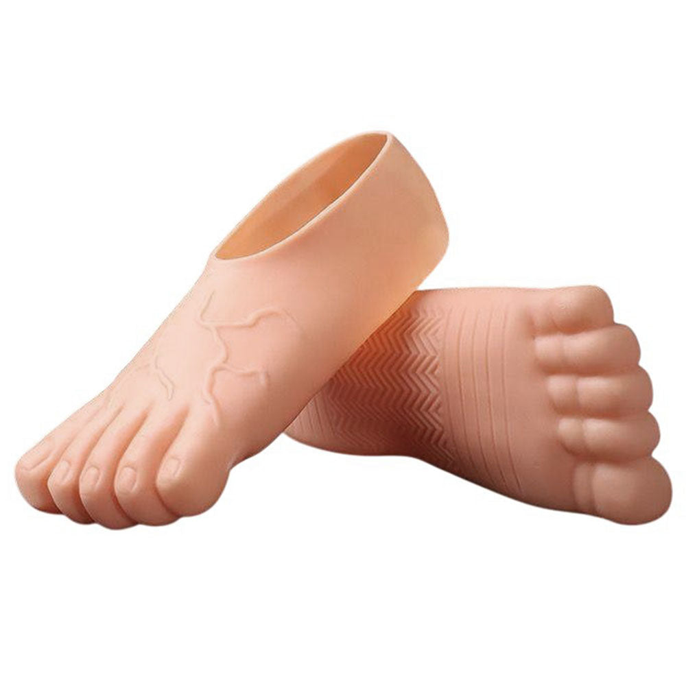 Silicone Human Foot Shaped Slippers