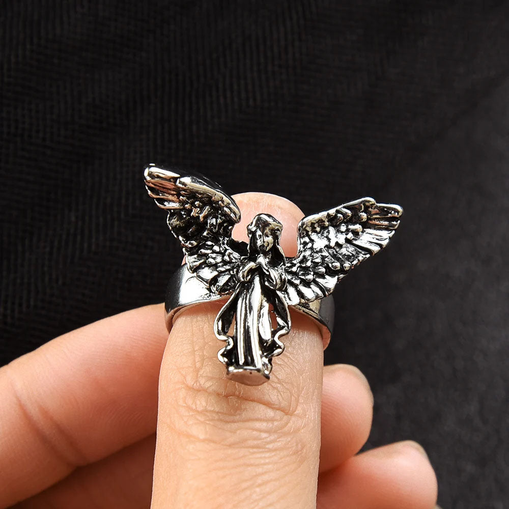Silver Angel Ring