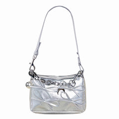 Silver Bows Shoulder Bag