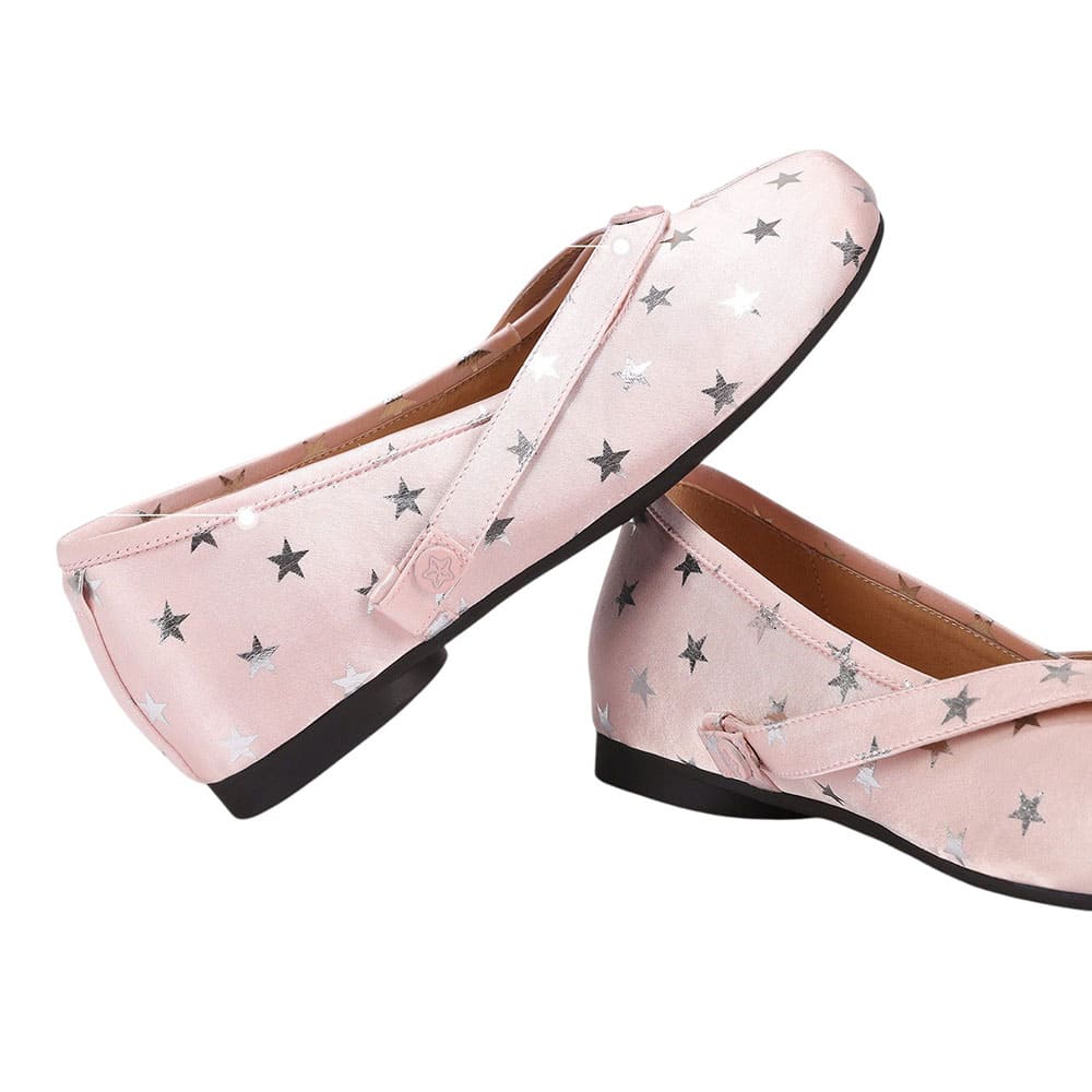 Silver Star Pink Tabi Ballet Flats