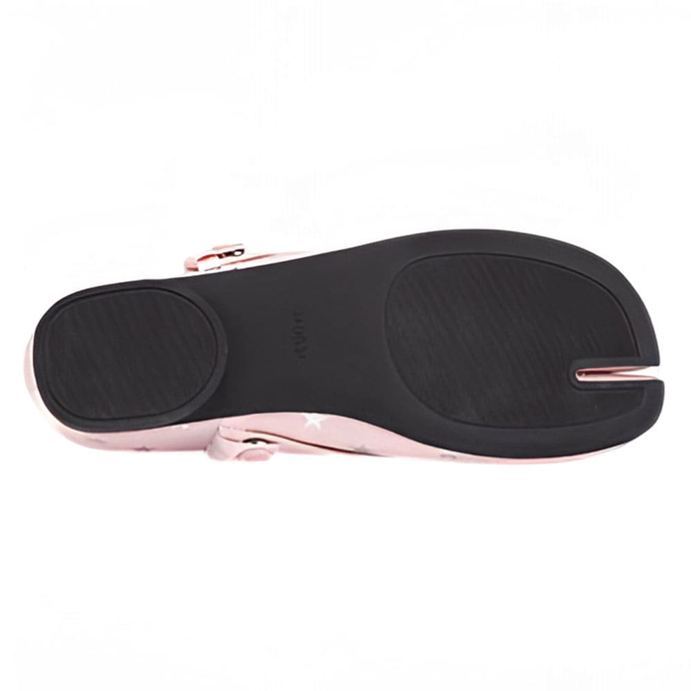 Silver Star Pink Tabi Ballet Flats