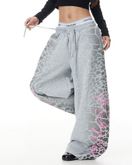 Skater Girl Leopard Print Sweatpants