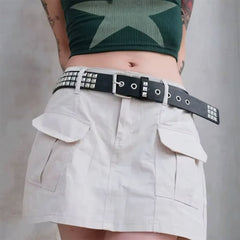 Skater Girl Punk Rock Pyramid Stud Belt