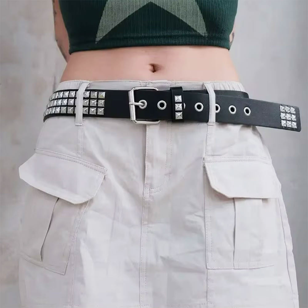 Skater Girl Punk Rock Pyramid Stud Belt