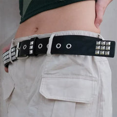 Skater Girl Punk Rock Pyramid Stud Belt