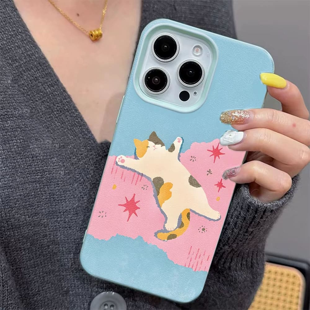 Sleeping Cat Aesthetic iPhone Case