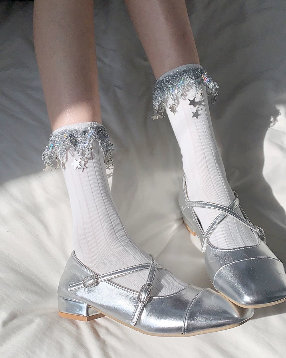 Sparkle Star Charm Socks
