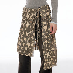 Star Girl Overlay Wrap Skirt Belt