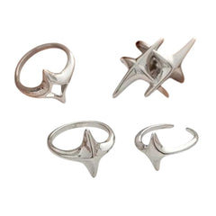 Star Child Aesthetic Ring Set