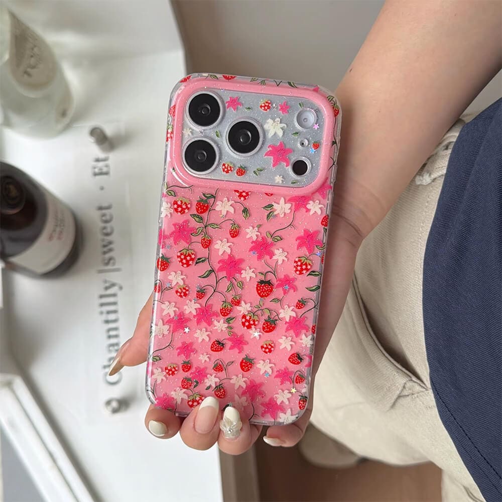 Strawberry Fields Aesthetic iPhone Case