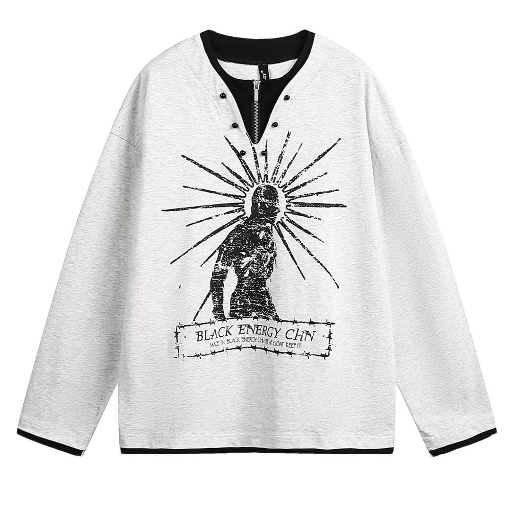 Sunburst Print Top
