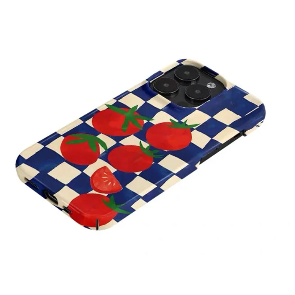 Tomato Checkered iPhone Case