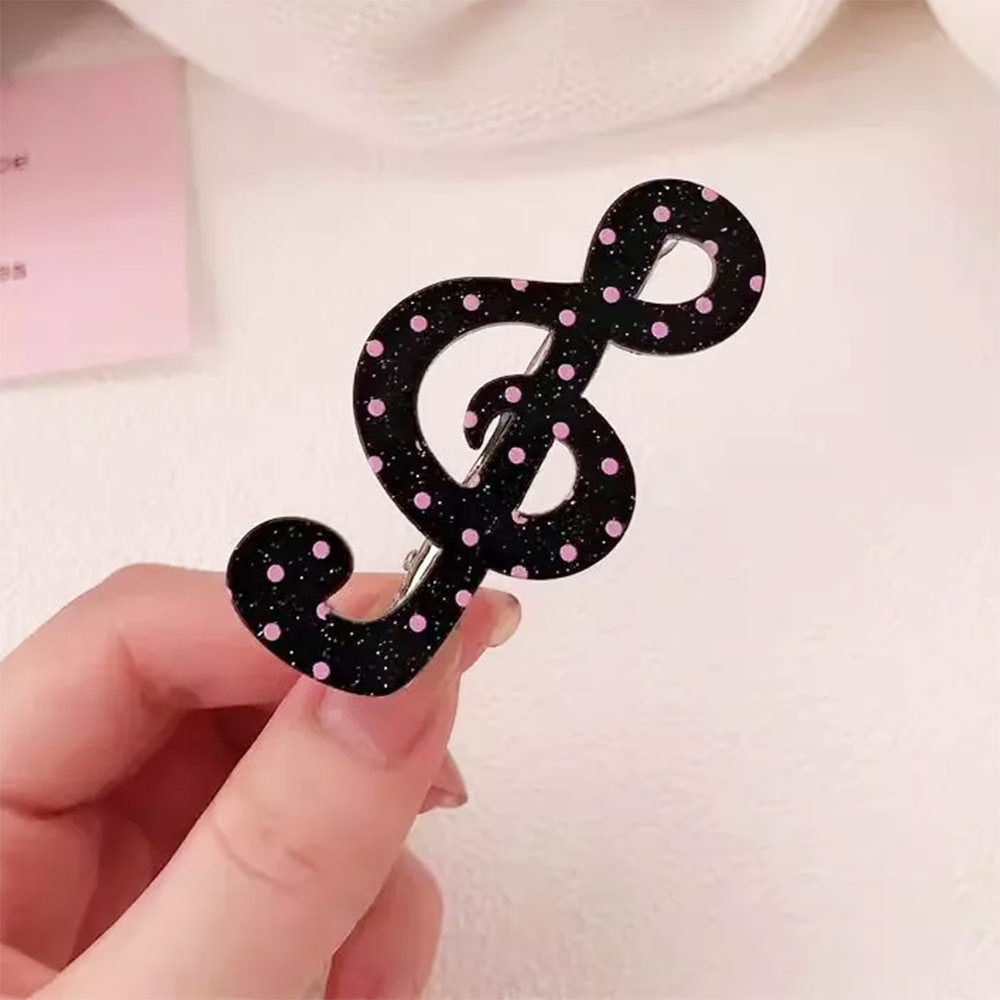 Treble Clef Hair Clip