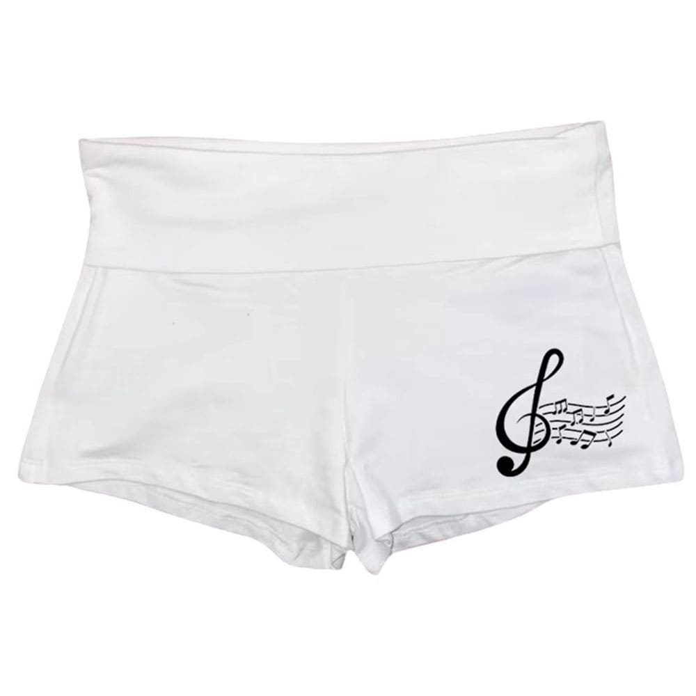 Treble Clef Y2K Mini Shorts
