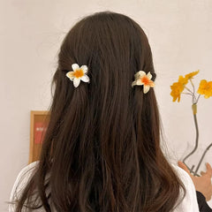 Tropical Flower 6 pcs Mini Hair Clip Set