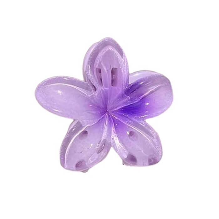 Tropical Flower 6 pcs Mini Hair Clip Set