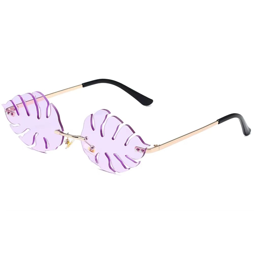 Tropical Leaf Shaped Sunglasses