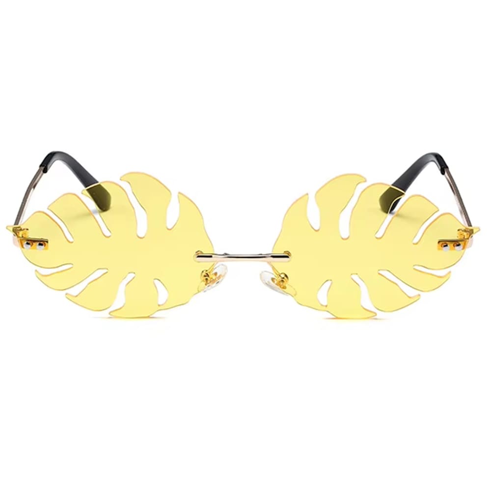 Tropical Leaf Shaped Sunglasses