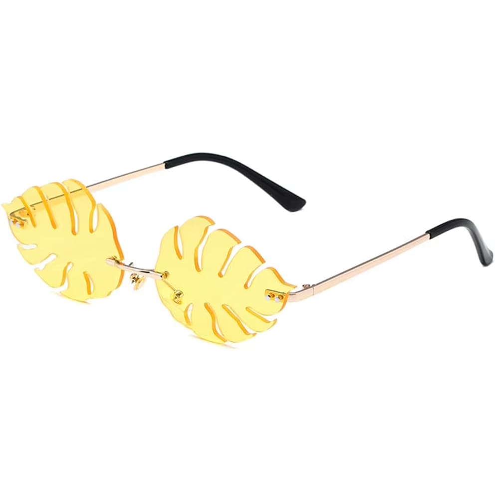 Tropical Leaf Shaped Sunglasses