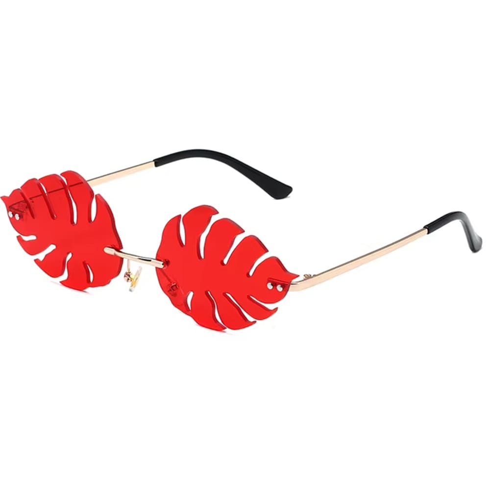 Tropical Leaf Shaped Sunglasses